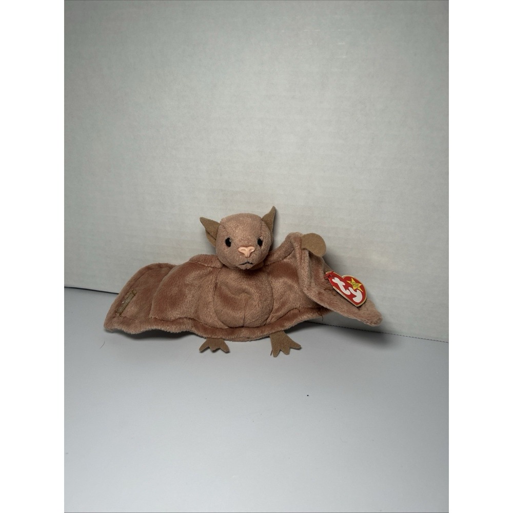 RARE 1996 Ty Beanie Babies "Batty" the Brown Bat with tag - Picture 10 of 10